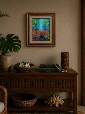 Ascension Embellished Framed Print Podge Elvenstar Hanna Bamboo Forest Esoteric